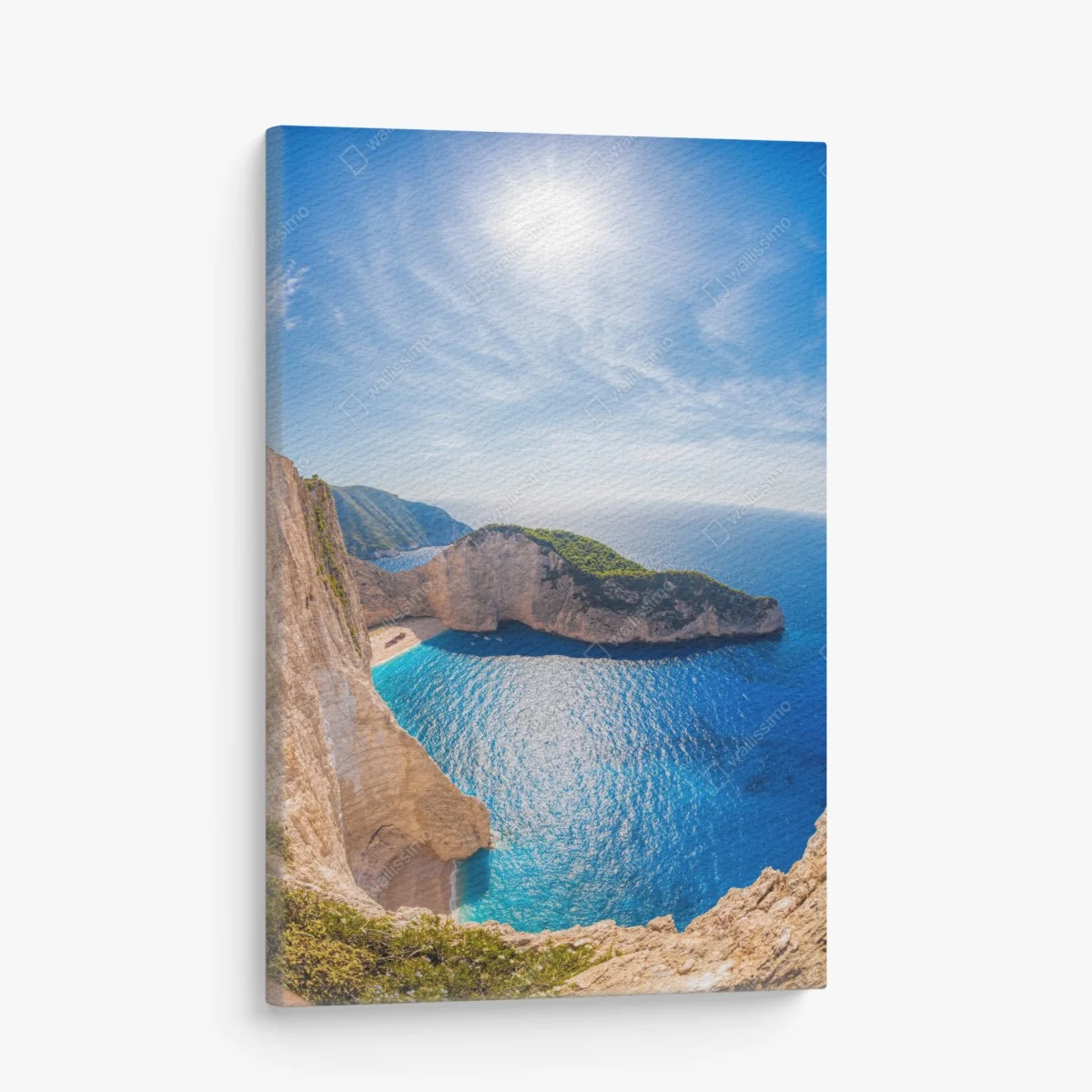 Quadro su tela panorama della baia di Navagio, Zakynthos • Wallissimo® Quadro su tela panorama della baia di Navagio, Zakynthos • Wallissimo®