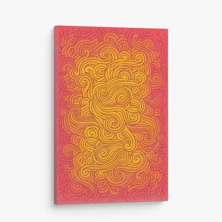 Quadro su tela vortici solari ornamentali • Wallissimo®