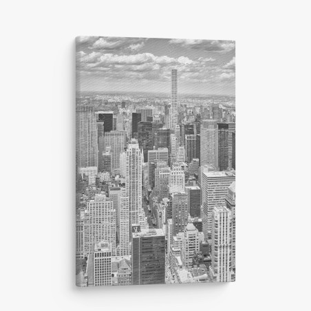 Quadro su tela skyline iconico di New York in bianco e nero • Wallissimo®