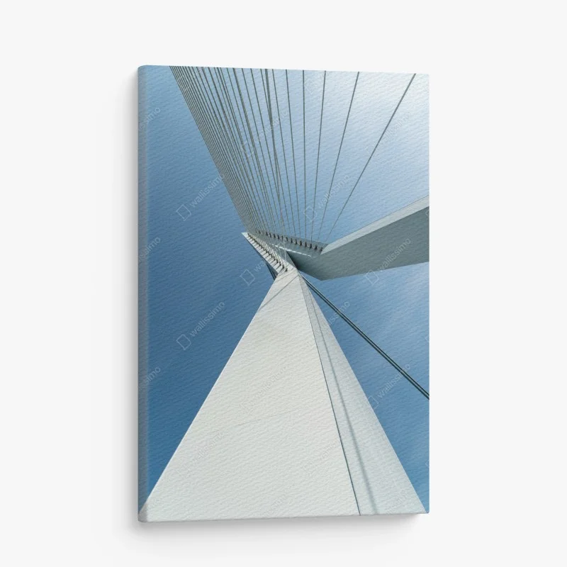 Quadro su tela prospettiva di un ponte moderno