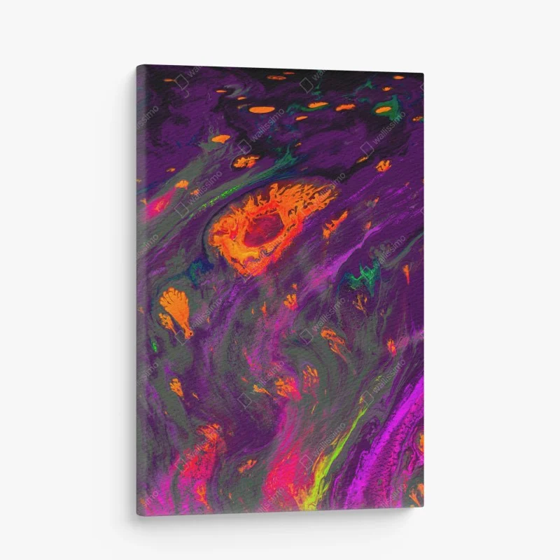 Quadro su tela marmo astratto dai colori psichedelici