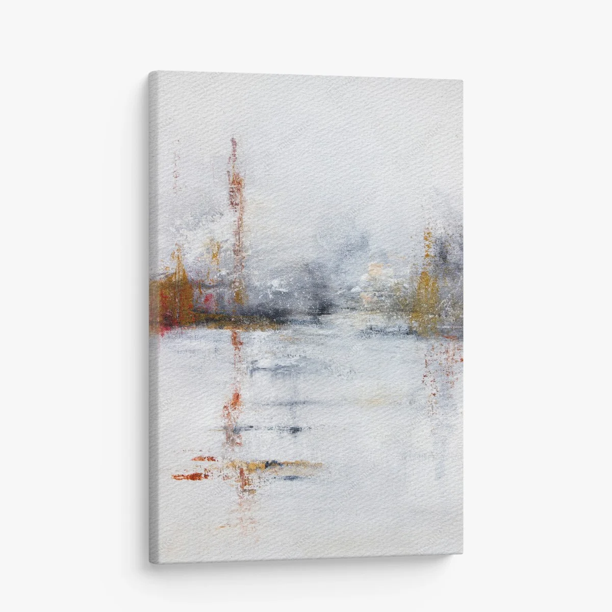 Quadro su tela orizzonti sfumati in bianco e ruggine • Wallissimo® Quadro su tela orizzonti sfumati in bianco e ruggine • Wallissimo®