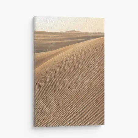 Quadro su tela dune dorate: texture del deserto • Wallissimo®
