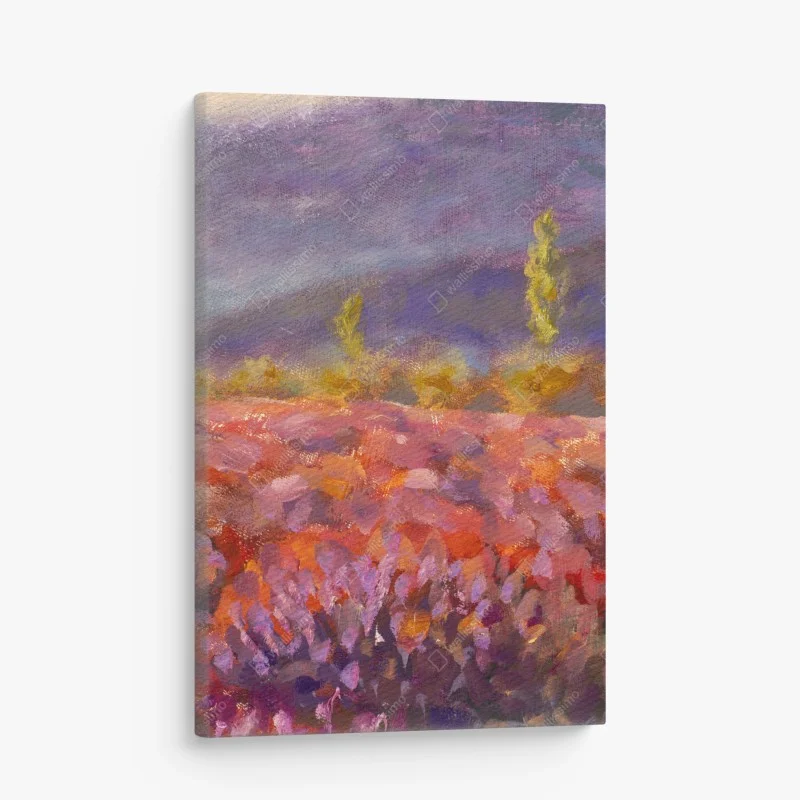 Quadro su tela campo di lavanda impressionista della Provenza