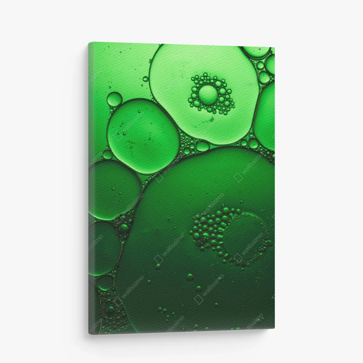 Quadro su tela composizione di bolle verdi • Wallissimo® Quadro su tela composizione di bolle verdi • Wallissimo®