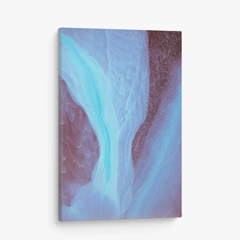 Quadro su tela marmo etereo blu e rosa