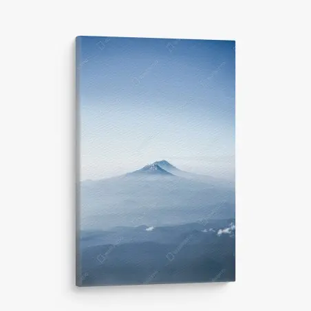 Quadro su tela paesaggio montano avvolto nella nebbia • Wallissimo®