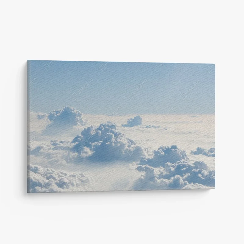 Quadro su tela morbide nuvole sopra l'orizzonte