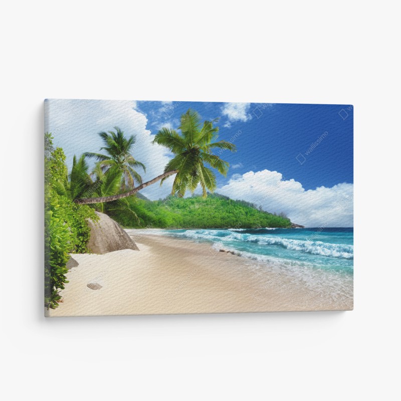 Quadro su tela paradiso tropicale a Mahe, Seychelles