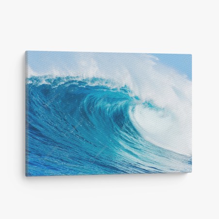Quadro su tela maestosa onda turchese dell'oceano • Wallissimo®