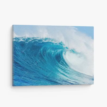 Quadro su tela maestosa onda turchese dell'oceano • Wallissimo®