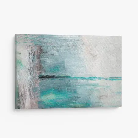 Quadro su tela orizzonte turchese astratto • Wallissimo®