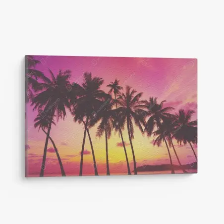 Quadro su tela tramonto tropicale in Thailandia • Wallissimo®