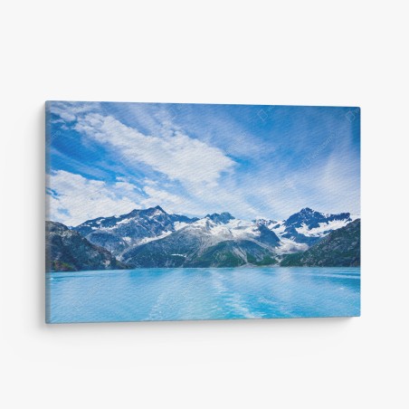 Quadro su tela paesaggio marino di Glacier Bay, Alaska • Wallissimo®