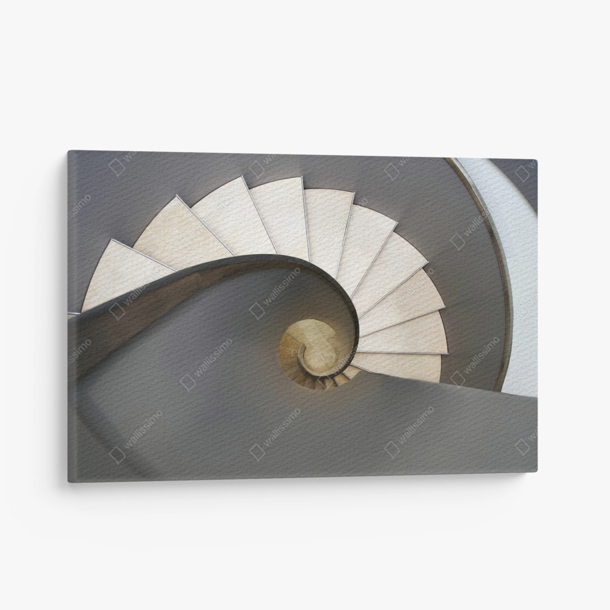 Quadro su tela spirale architettonica minimalista • Wallissimo®