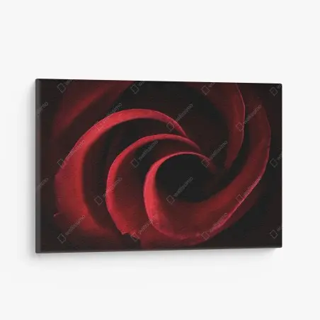 Quadro su tela vortice di petali rossi • Wallissimo®