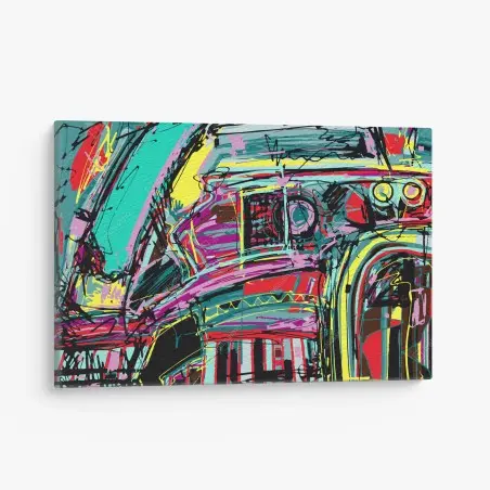Quadro su tela sinfonia cromatica urbana • Wallissimo®