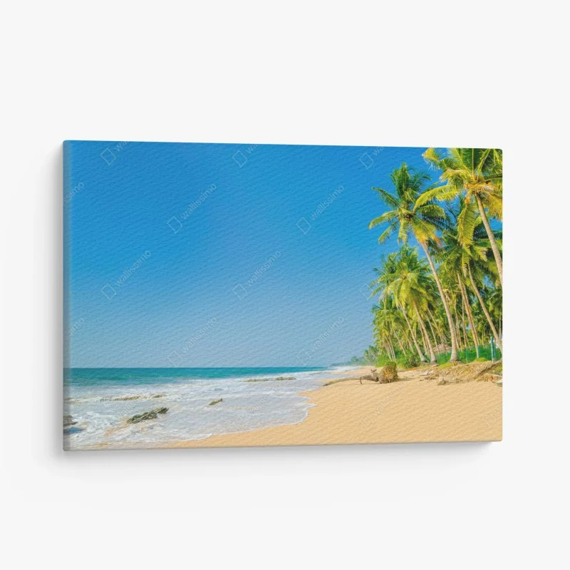 Quadro su tela paradiso di palme e mare