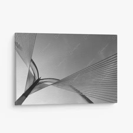 Quadro su tela linee intrecciate dell'architettura moderna • Wallissimo®