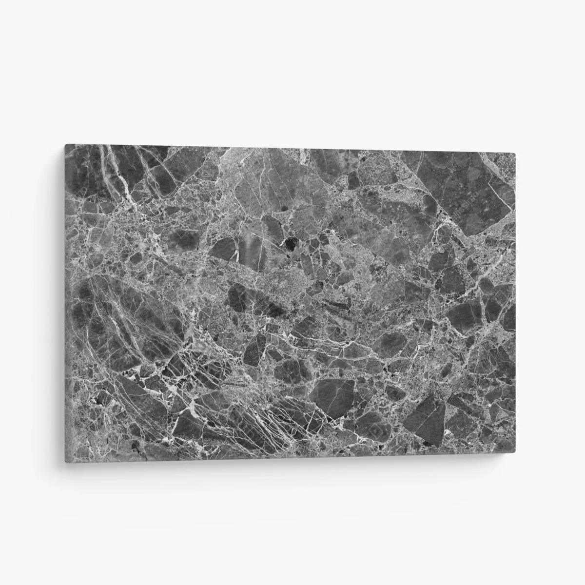 Quadro su tela marmo nero con venature naturali • Wallissimo® Quadro su tela marmo nero con venature naturali • Wallissimo®