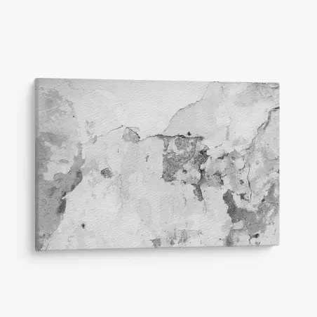 Quadro su tela texture di muro vintage in bianco e nero • Wallissimo®
