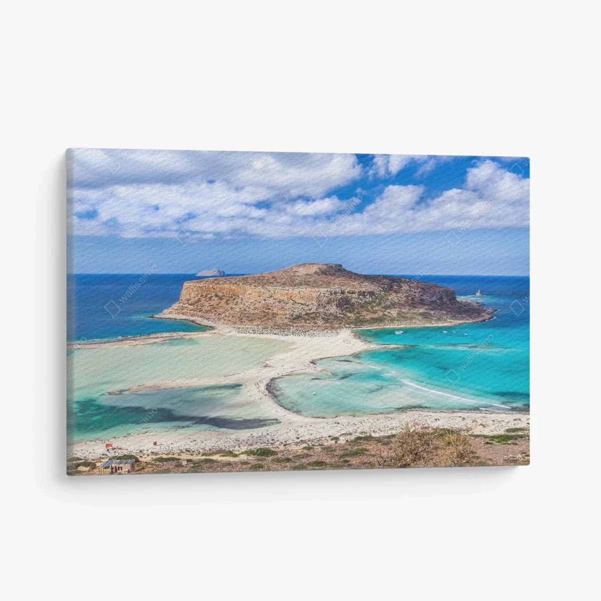 Quadro su tela laguna turchese e costa rocciosa • Wallissimo® Quadro su tela laguna turchese e costa rocciosa • Wallissimo®