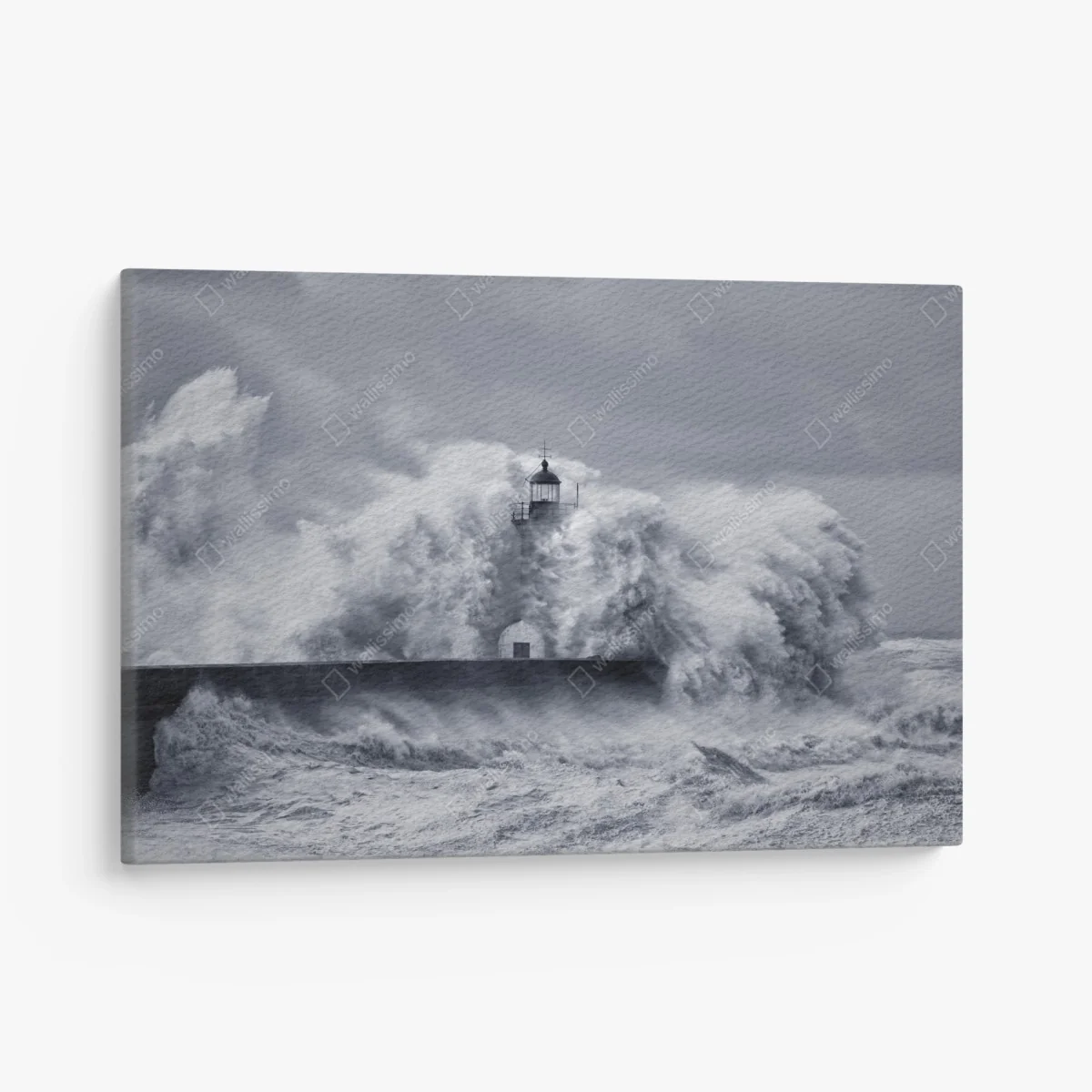 Quadro su tela faro del Douro travolto dalle onde • Wallissimo® Quadro su tela faro del Douro travolto dalle onde • Wallissimo®