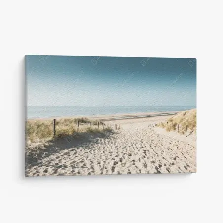 Quadro su tela sabbia e mare a Noordwijk • Wallissimo®