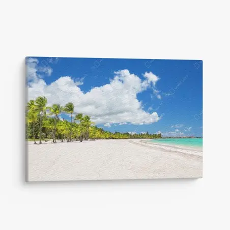 Quadro su tela paradiso tropicale a Punta Cana • Wallissimo®