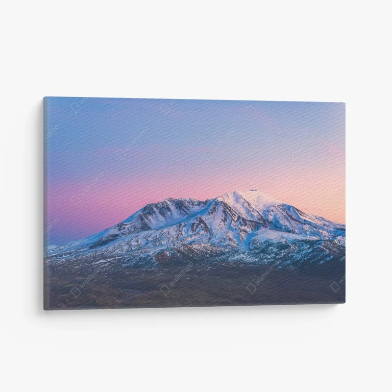 Quadro su tela tramonto rosa sul Mount St. Helens