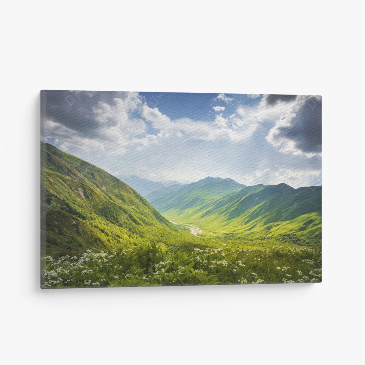 Quadro su tela panorama della valle di Svaneti, Georgia • Wallissimo®