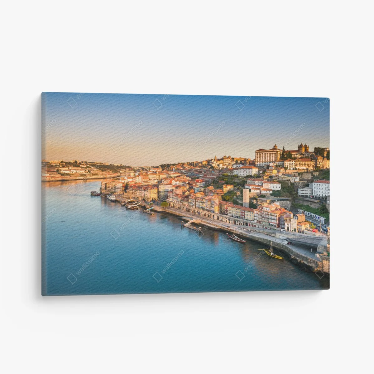 Quadro su tela panorama di Porto al tramonto • Wallissimo® Quadro su tela panorama di Porto al tramonto • Wallissimo®