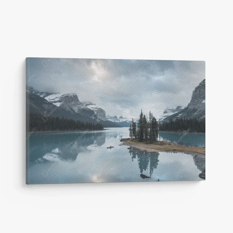 Quadro su tela riflessi sul lago glaciale