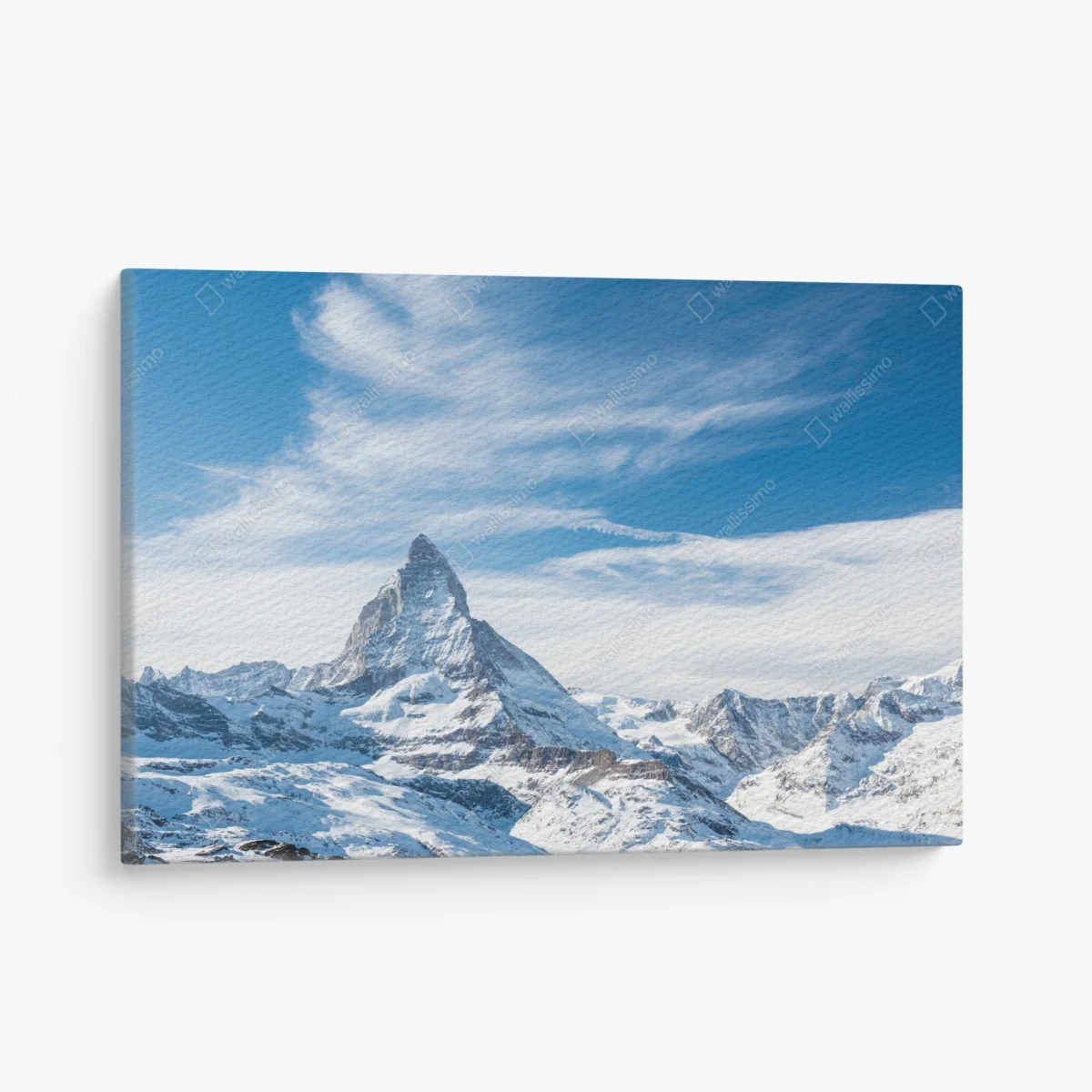 Quadro su tela maestosa cima innevata delle Alpi • Wallissimo® Quadro su tela maestosa cima innevata delle Alpi • Wallissimo®