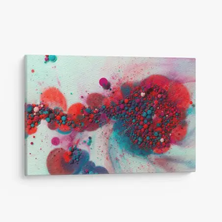 Quadro su tela marmo liquido cosmico dai colori vivaci • Wallissimo®