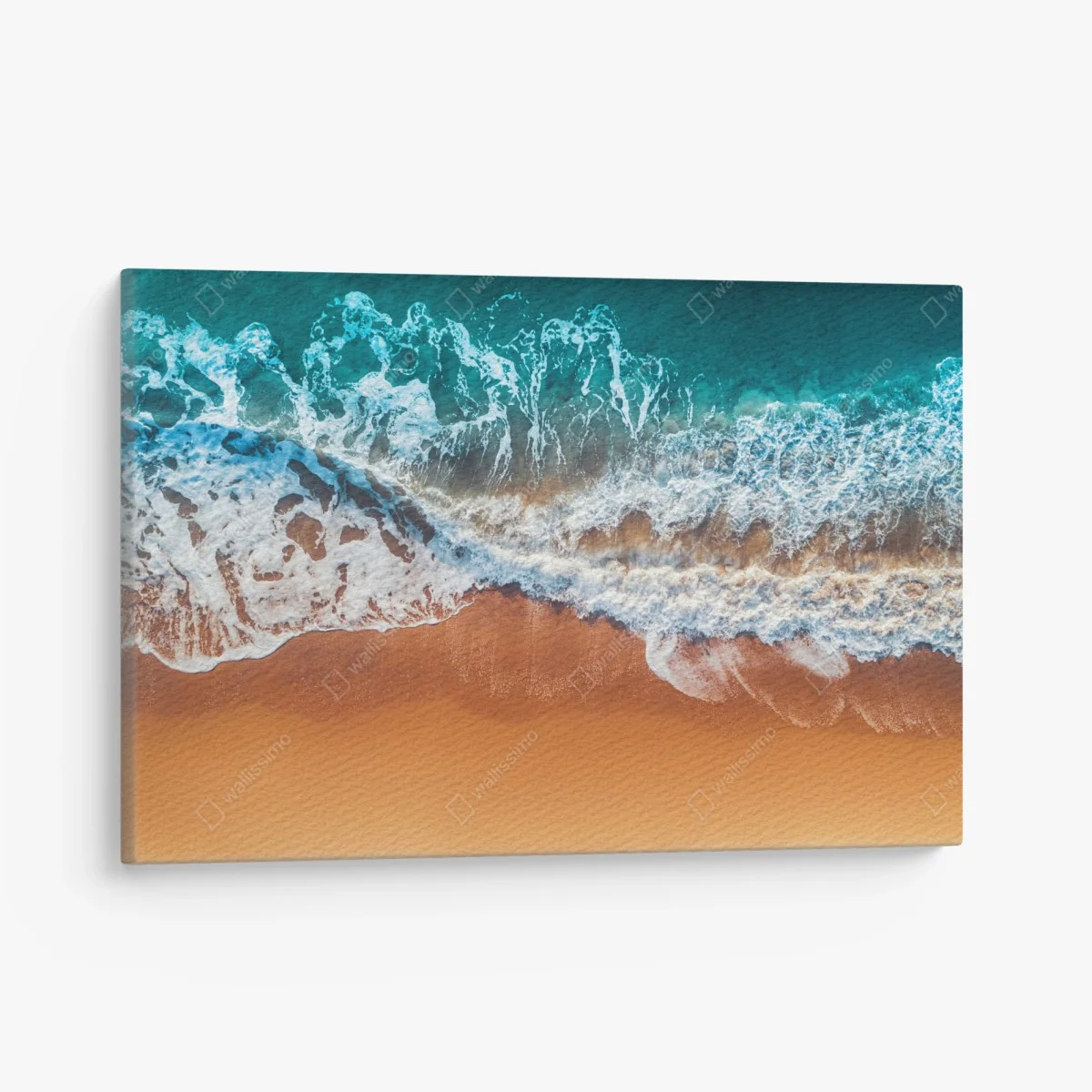 Quadro su tela abbraccio del mare sulla spiaggia • Wallissimo® Quadro su tela abbraccio del mare sulla spiaggia • Wallissimo®