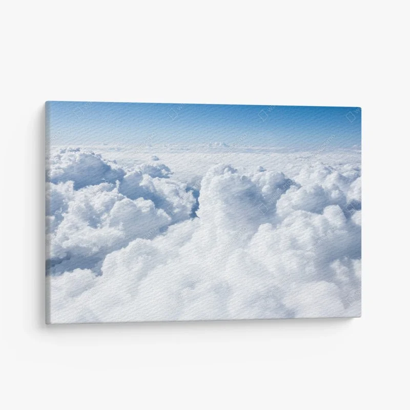 Quadro su tela nuvole soffici nel cielo azzurro