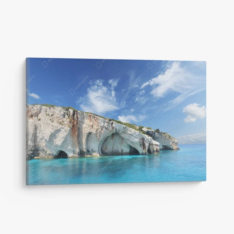 Quadro su tela grotte blu di Zakynthos