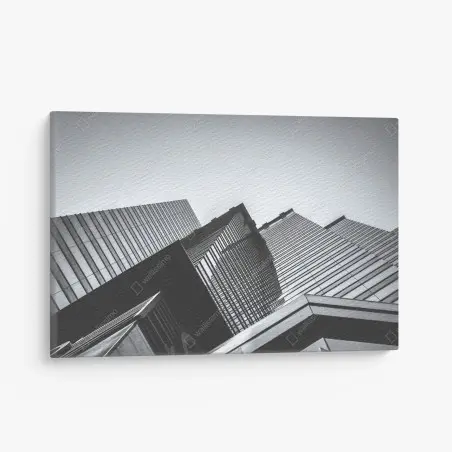 Quadro su tela prospettive urbane in bianco e nero • Wallissimo®