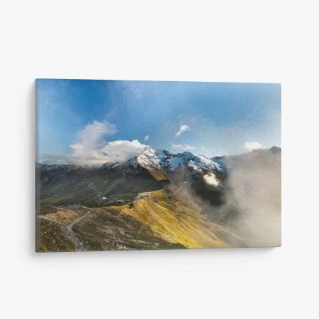Quadro su tela panorama alpino del Grossglockner sulle Alpi austriache • Wallissimo®