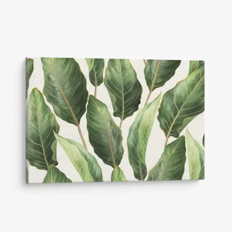 Quadro su tela motivo botanico di foglie tropicali • Wallissimo®
