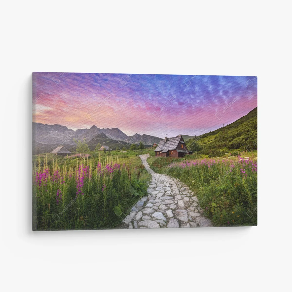 Quadro su tela tramonto estivo a Hala Gasienicowa, Tatras • Wallissimo® Quadro su tela tramonto estivo a Hala Gasienicowa, Tatras • Wallissimo®