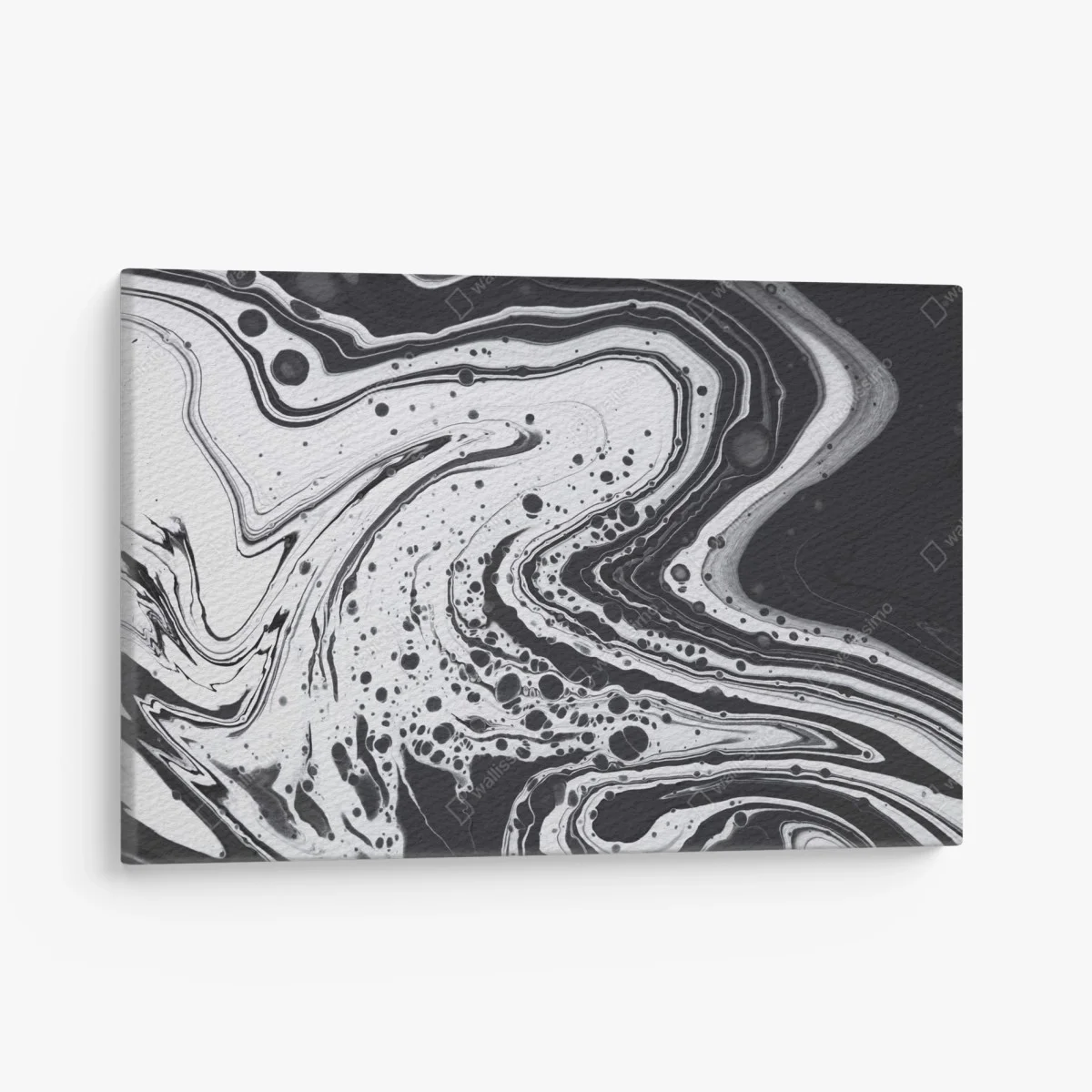 Quadro su tela arte astratta marmorizzata in bianco e nero • Wallissimo® Quadro su tela arte astratta marmorizzata in bianco e nero • Wallissimo®