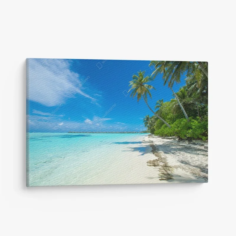 Quadro su tela paradiso tropicale alle Maldive