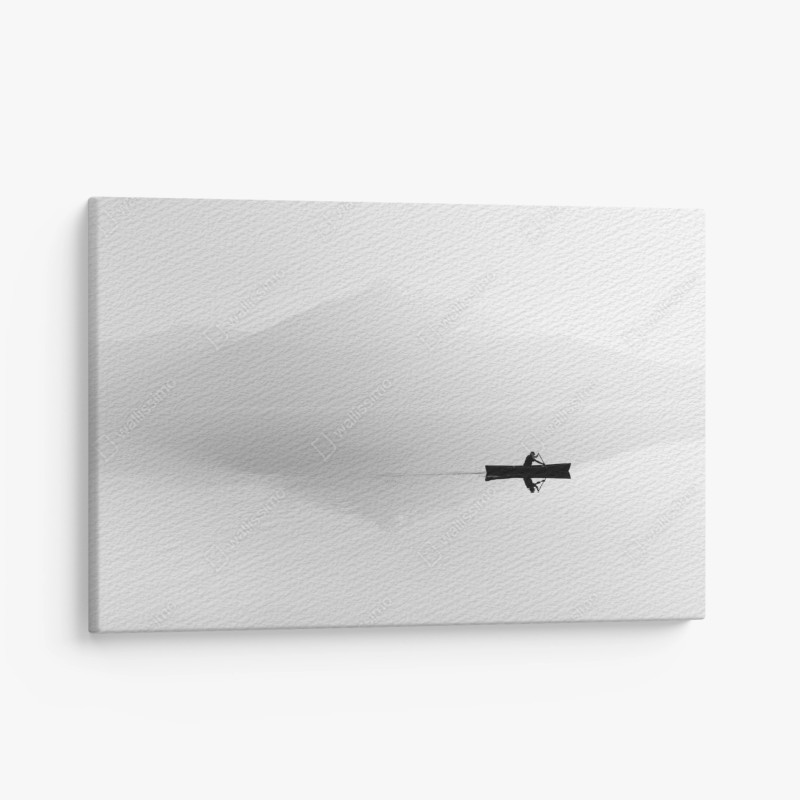 Quadro su tela silenzio sul lago