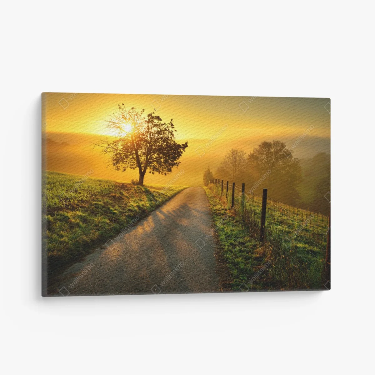 Quadro su tela alba dorata sulla collina • Wallissimo® Quadro su tela alba dorata sulla collina • Wallissimo®