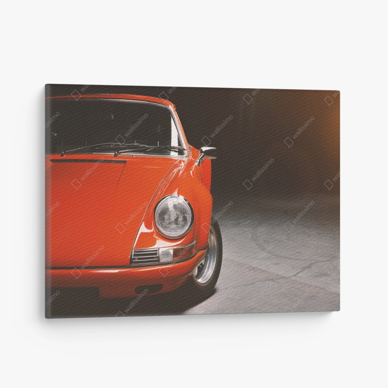 Quadro su tela emozione vintage: sportiva rossa anni '70