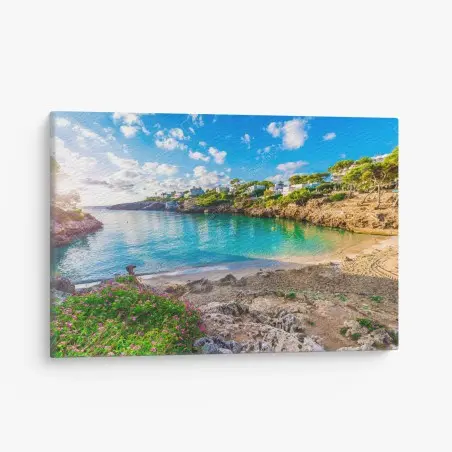 Quadro su tela baia tranquilla a Cala Esmeralda • Wallissimo®