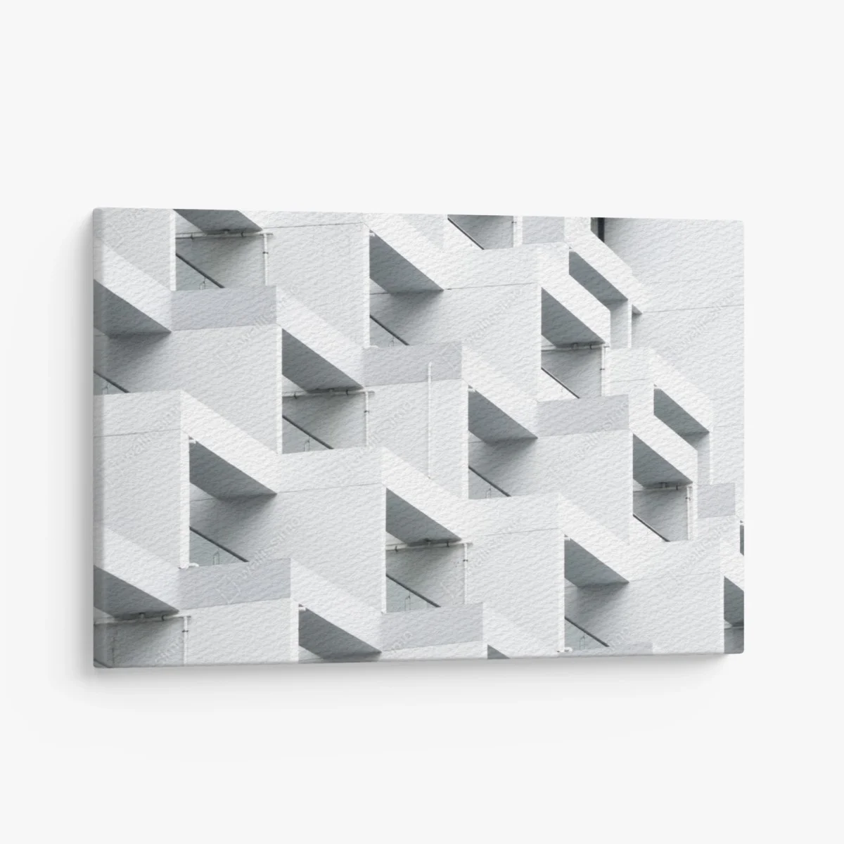 Quadro su tela geometria urbana in bianco • Wallissimo® Quadro su tela geometria urbana in bianco • Wallissimo®