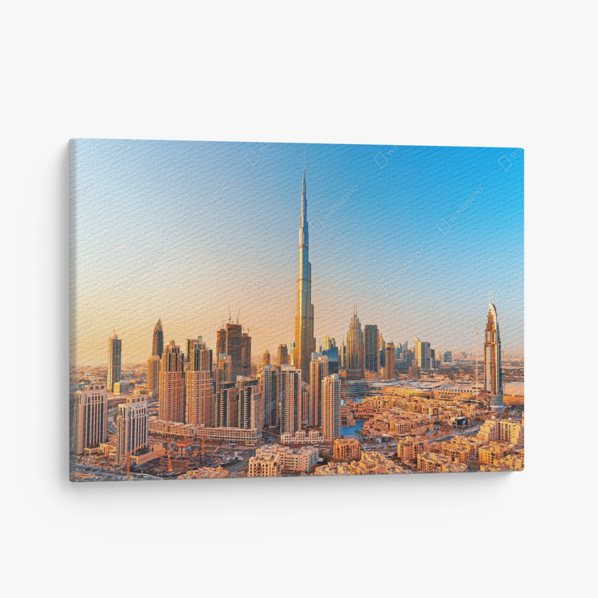 Quadro su tela skyline dorato di Dubai • Wallissimo®